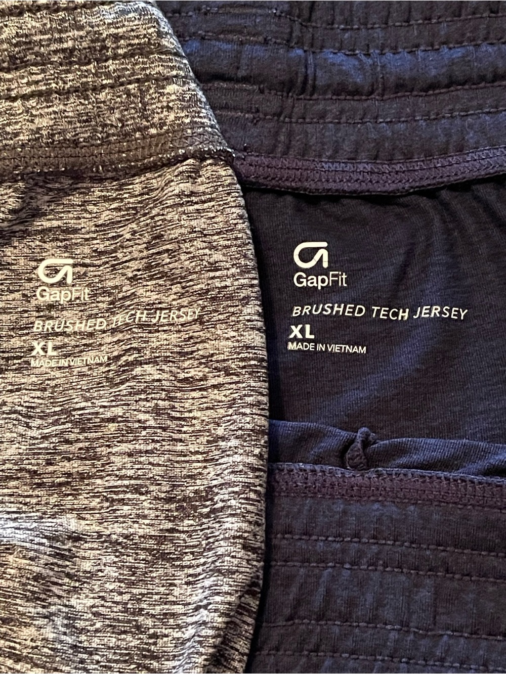 GAP Athletic Running Workout Shorts - Navy and Heather Gray - Picture 8 of 14